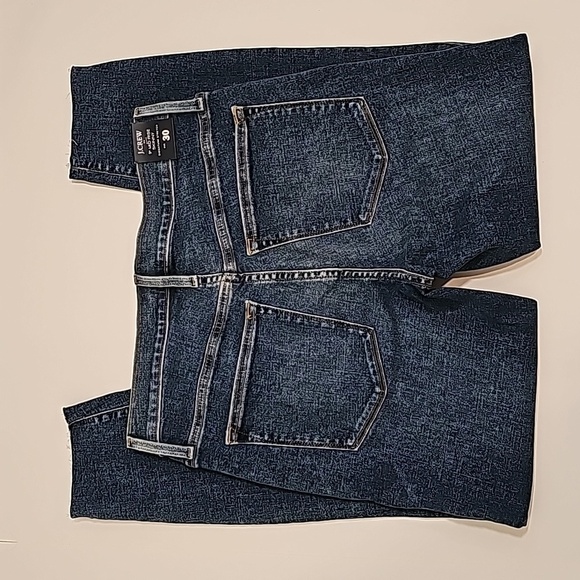 J. Crew Blue Jeans Denim Pant 9" Mid-Rise Skinny Button Fly Signature Stretch 30 - Picture 3 of 16